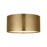 Dola 10 inch flush mount ceiling light in hand rubbed antique brass finish
