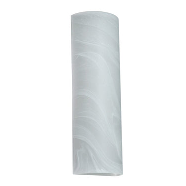 Besa Dorian 10 ADA wall sconce with handcrafted Marble glass and white finish