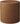 Studio view of the La Fête Dot cylinder ottoman in Cognac vinyl