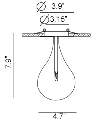 Drop LED Ceiling Light | Decorative Bulb