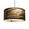 Warm Ambient Lighting Drum Pendant - Graypants Scraplight for Home and Commercial Suspension Lamp