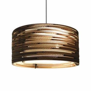 Warm Ambient Lighting Drum Pendant - Graypants Scraplight for Home and Commercial Suspension Lamp