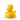 The small, rechargeable yellow Duck Duck Lamp by Goodnight Light, a modern vinyl duck-shaped night light for children's rooms and nurseries.