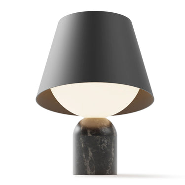 Dude Table Lamp by Koncept with marble base and rotatable metal shade