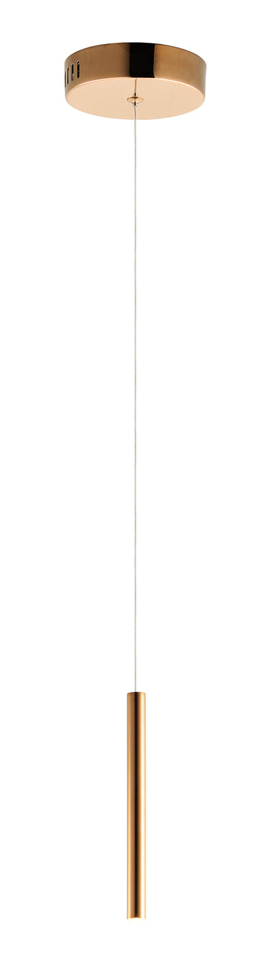 ET2 Flute LED Pendant Rose Gold
