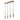 ET2 Torch LED 4-Light Linear Pendant Satin Brass