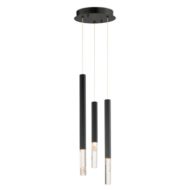 ET2 Diaphane LED 3-Light Pendant Black