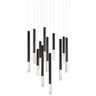 ET2 Diaphane 12-Light LED Pendant Black