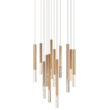 ET2 Diaphane 12-Light LED Pendant Gold