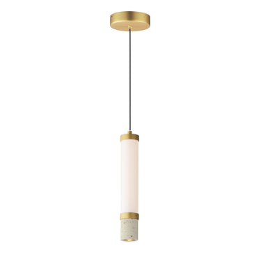 ET2 Travertine LED Pendant Travertine/Gold