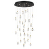 ET2 Pebble 30-Light LED Pendant Black/Polished Gold