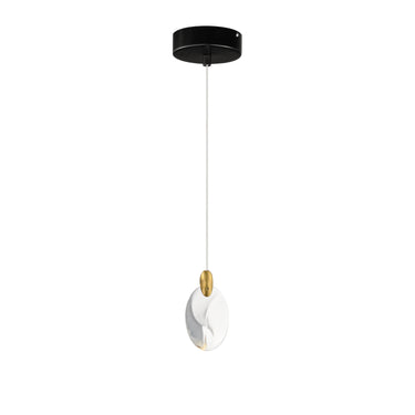 ET2 Pebble LED Pendant Black/Polished Gold