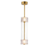 ET2 Elysian 2-Light LED Pendant Natural Aged Brass