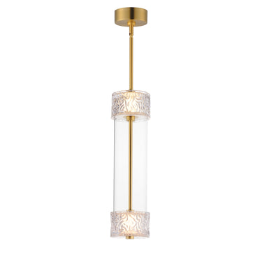 ET2 Elysian 2-Light LED Pendant Natural Aged Brass