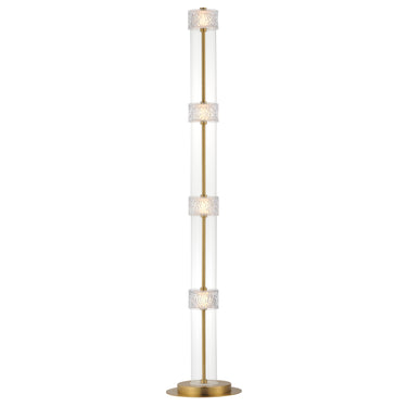 ET2 Elysian 4-Light LED Floor Lamp Natural Aged Brass