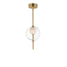 ET2 Martini 8" LED Pendant Natural Aged Brass