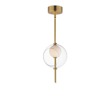 ET2 Martini 8" LED Pendant Natural Aged Brass
