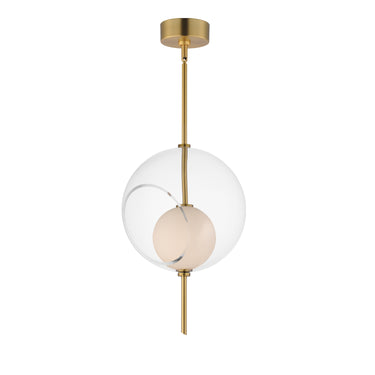 ET2 Martini 12" LED Pendant Natural Aged Brass