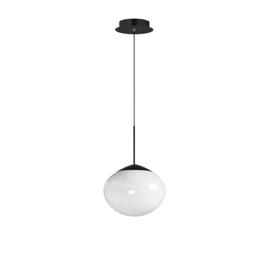 ET2 Nimbus cirrus glass pendant, Black, front view