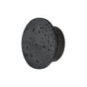 ET2 Discus backlit stone outdoor wall light, 7 in Lava / Gunmetal, front view