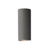 ET2 Pilar 2-Light LED Outdoor Wall Sconce Cylinder Greystone