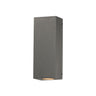 ET2 Pilar 2-Light LED Outdoor Wall Sconce Greystone