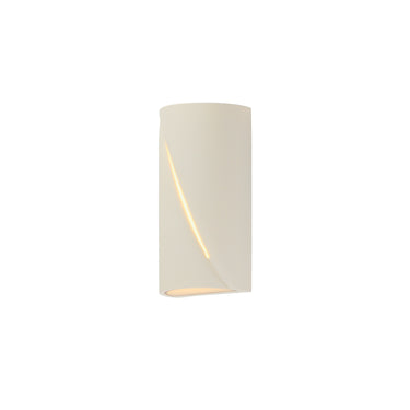 ET2 Puff 12" LED Outdoor Wall Sconce Chaulk White
