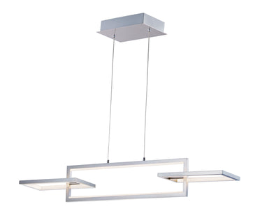ET2 Link 3-Light LED Linear Pendant Satin Nickel