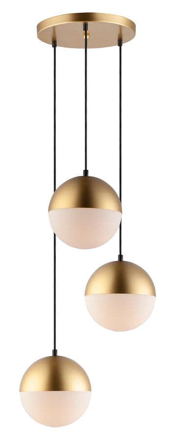 ET2 Half Moon 3-Light LED Pendant Metallic Gold