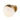 ET2 Half Moon satin glass dome wall sconce, Metallic Gold, front view