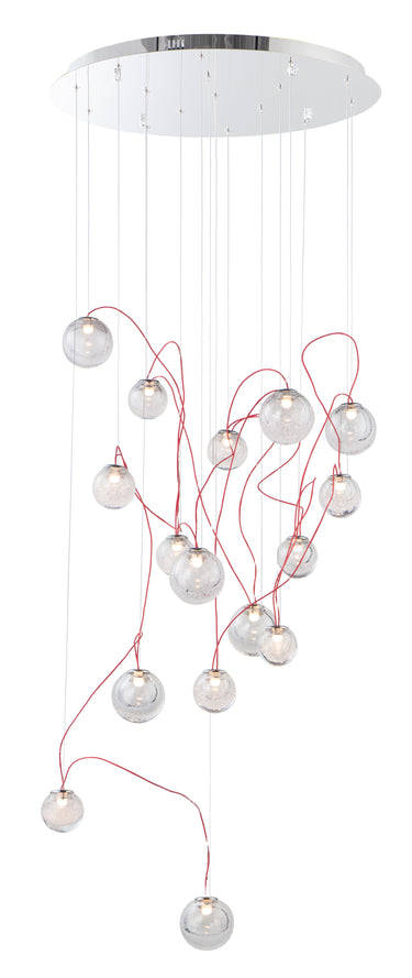 ET2 Bobble 16-Light LED Pendant Polished Chrome