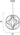 ET2 Aura 24" LED Pendant Polished Chrome