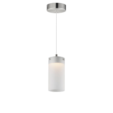 ET2 Highball Frosted LED Mini Pendant Satin Nickel