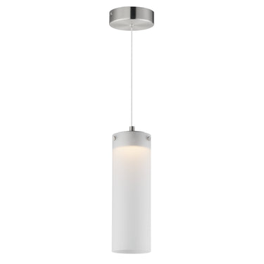ET2 Highball Frosted LED Pendant Satin Nickel