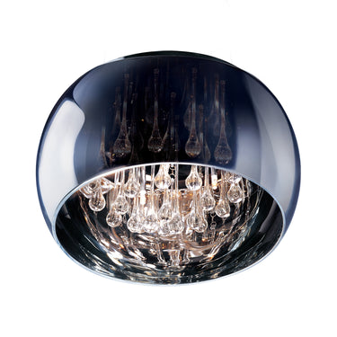 ET2 Sense 5-Light Flush Mount Polished Chrome
