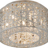ET2 Inca 7-Light Flush Mount Polished Chrome