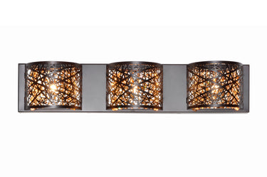 ET2 Inca 3-Light Wall Mount with LED Bulb Bronze