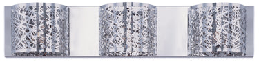 ET2 Inca 3-Light Wall Mount with LED Bulb Polished Chrome