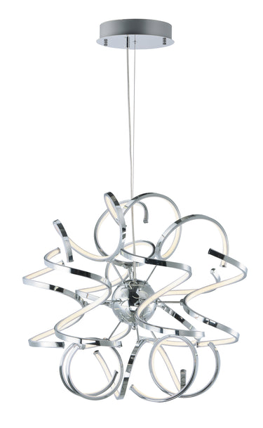 ET2 Chaos 23.5" LED Pendant Polished Chrome