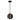 ET2 Interval LED Mini Sphere Pendant Black