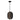 ET2 Interval LED Medium Ellipse Pendant Black