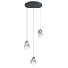 ET2 Dewdrop 3-Light LED Pendant Black