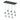 ET2 Dewdrop 10-Light LED Linear Pendant Black