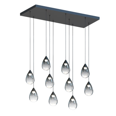 ET2 Dewdrop 10-Light LED Linear Pendant Black