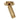 ET2 Cleo Natural Aged Brass adjustable spot flush mount with the cylinder tilted to one side