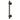 ET2 Cubist Square Wall Sconce Black