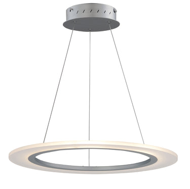 ET2 Saturn II 24" LED Pendant Matte Silver