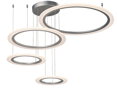 ET2 Saturn II 4-Light LED Pendant Matte Silver