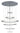 ET2 Saturn II LED multi-light ring pendant, 6-Light Matte Silver, front view