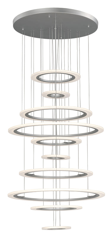 ET2 Saturn II 10-Light LED Pendant Matte Silver